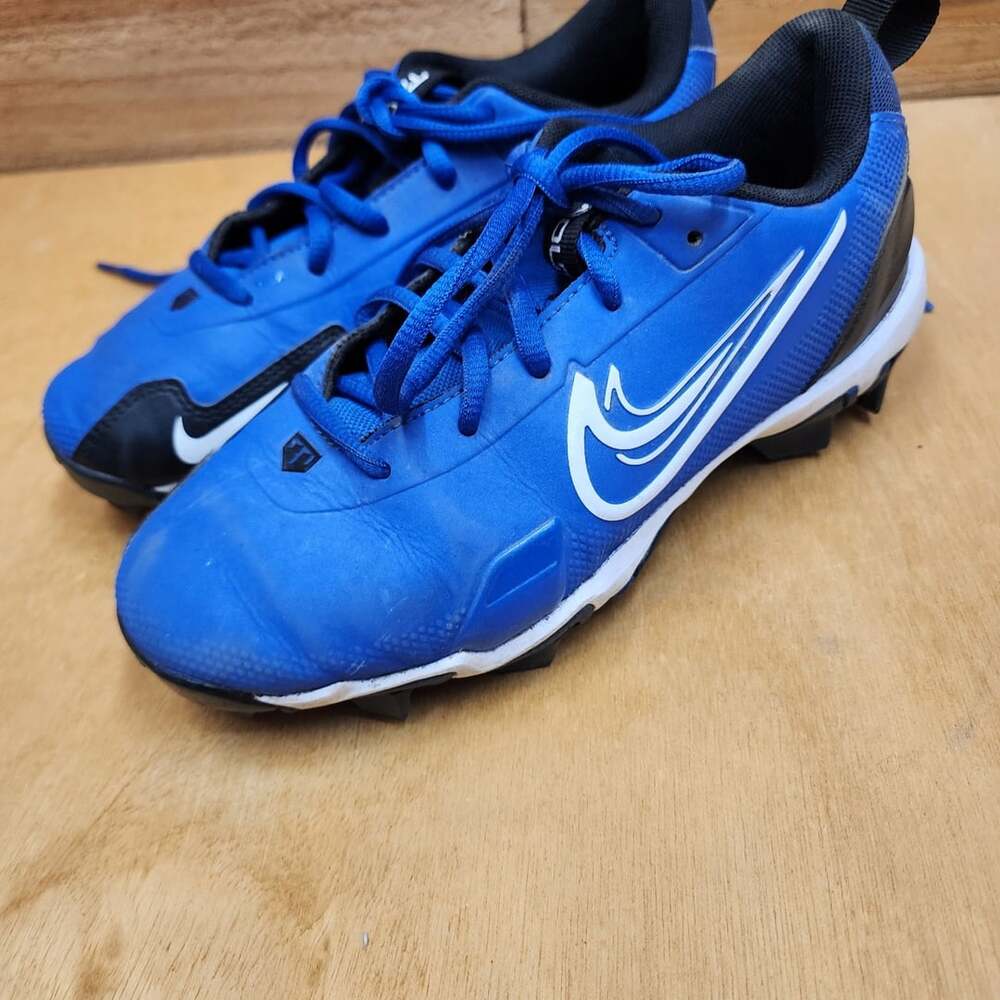 Nike Force Trout Baseball Cleats Royal Blue Molded Low Top Youth 4.5